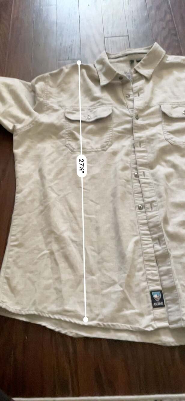 Kuhl Men's Mountain Grown Long Sleeve Button-Down Shirt, Herringbone, XL - Picture 8 of 9